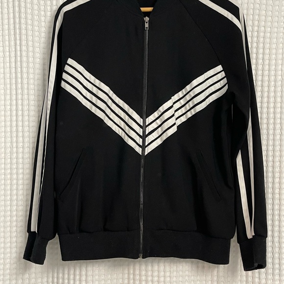 Ro&De | Striped Zipper Sweater | Size Small - Picture 2 of 4